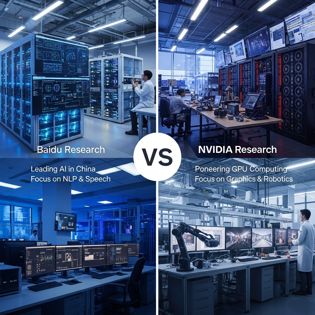 Comparison of Ai research labsBaidu Research vs. NVIDIA Research