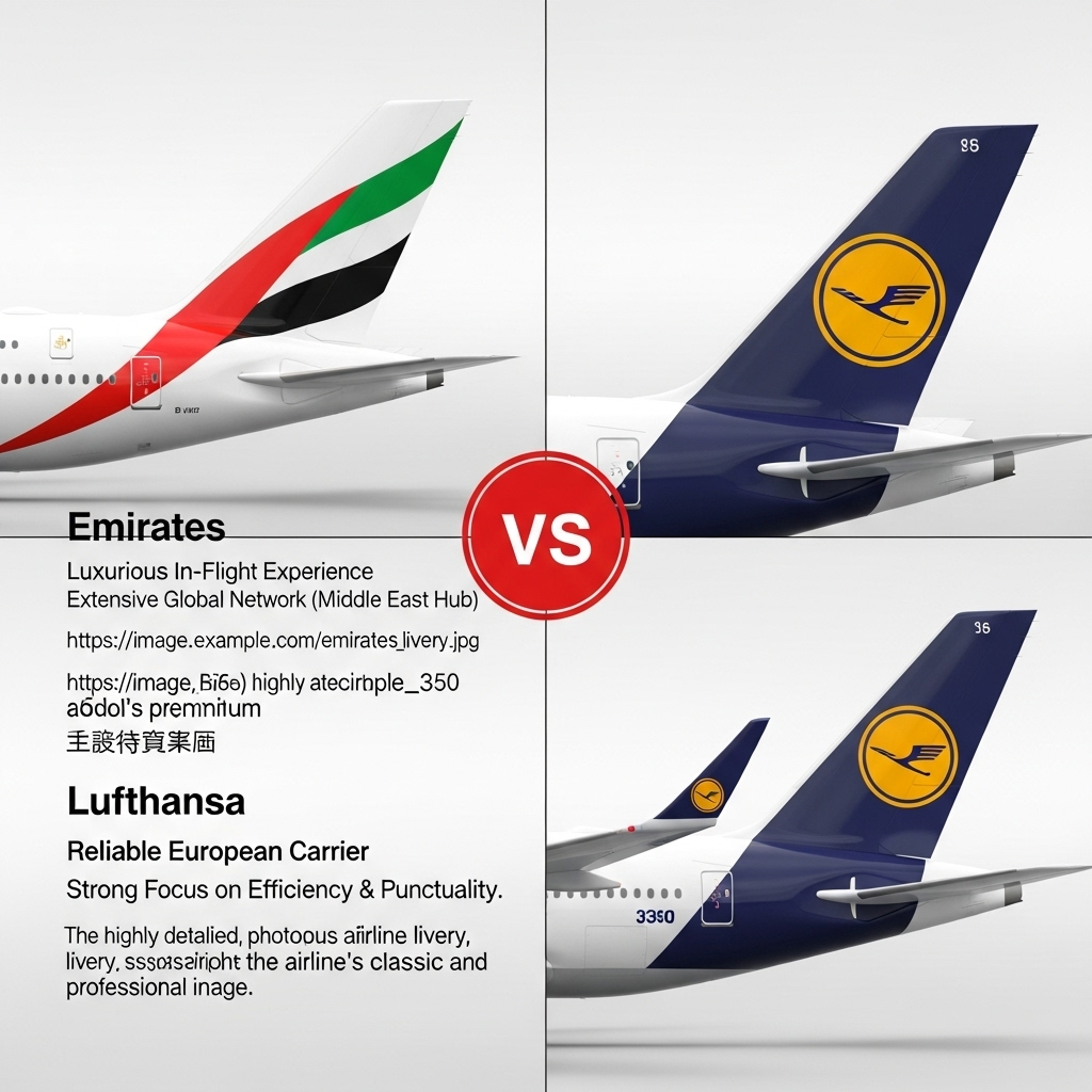 Comparison of AirlinesEmirates vs. Lufthansa