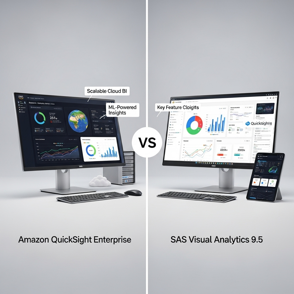 Comparison of Analytics toolsAmazon QuickSight Enterprise vs. SAS Visual Analytics 9.5