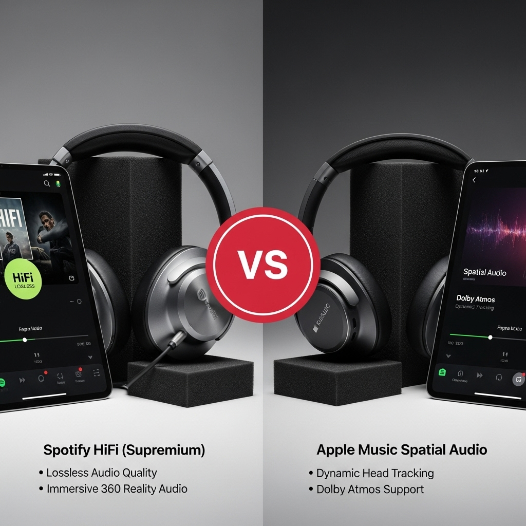Comparison of Audio equipmentSpotify HiFi (Supremium) vs. Apple Music Spatial Audio