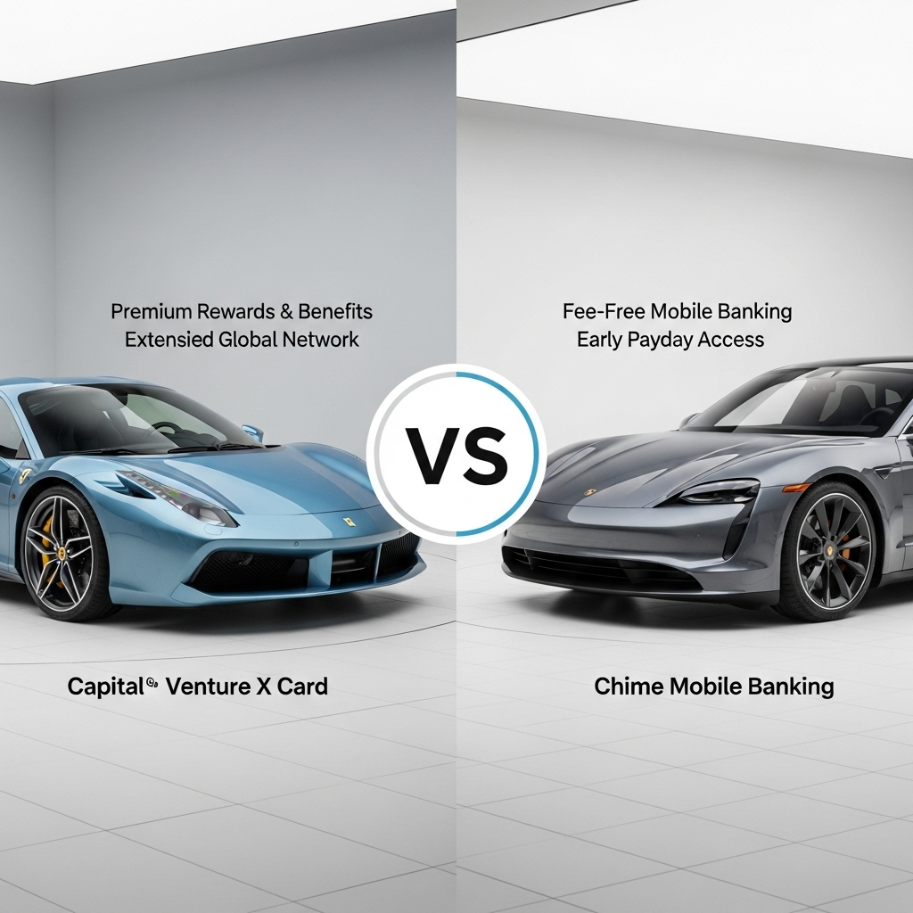 Comparison of Banking servicesCapital One Venture X Card vs. Chime Mobile Banking