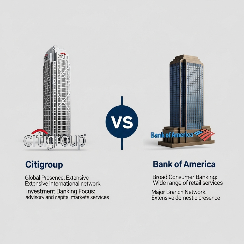 Comparison of BanksCitigroup vs. Bank of America