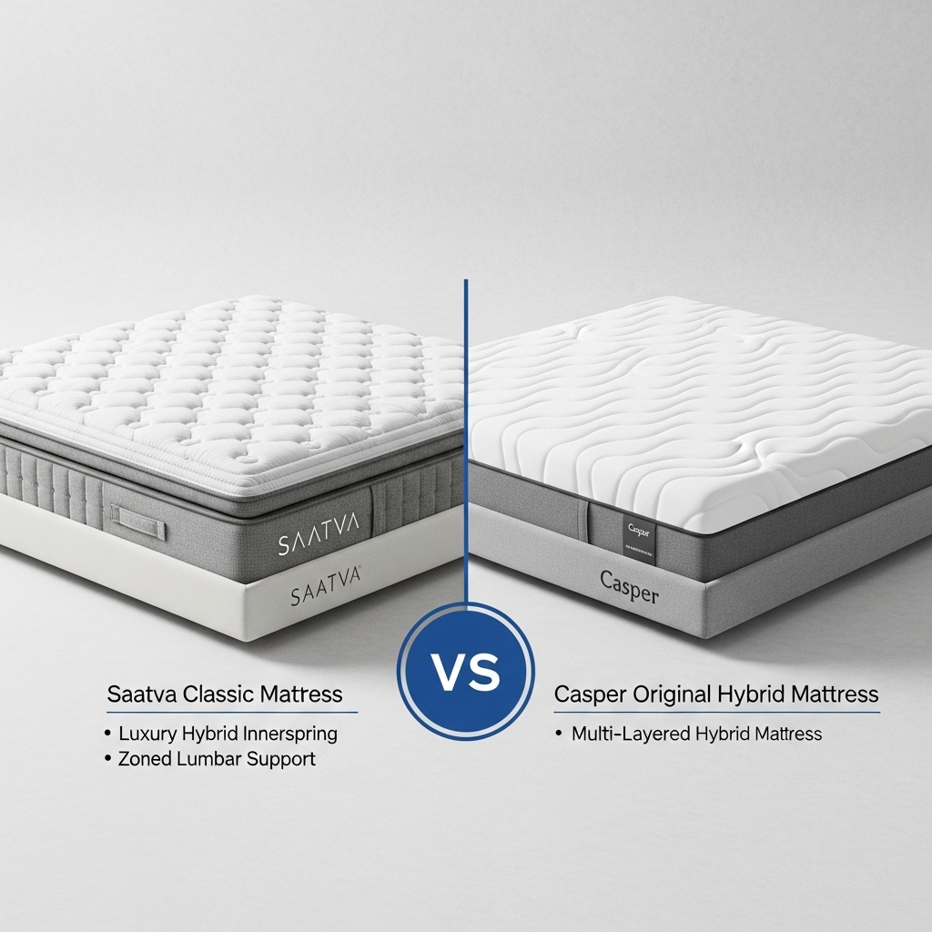 Comparison of Bedding & mattressesSaatva Classic Mattress vs. Casper Original Hybrid Mattress