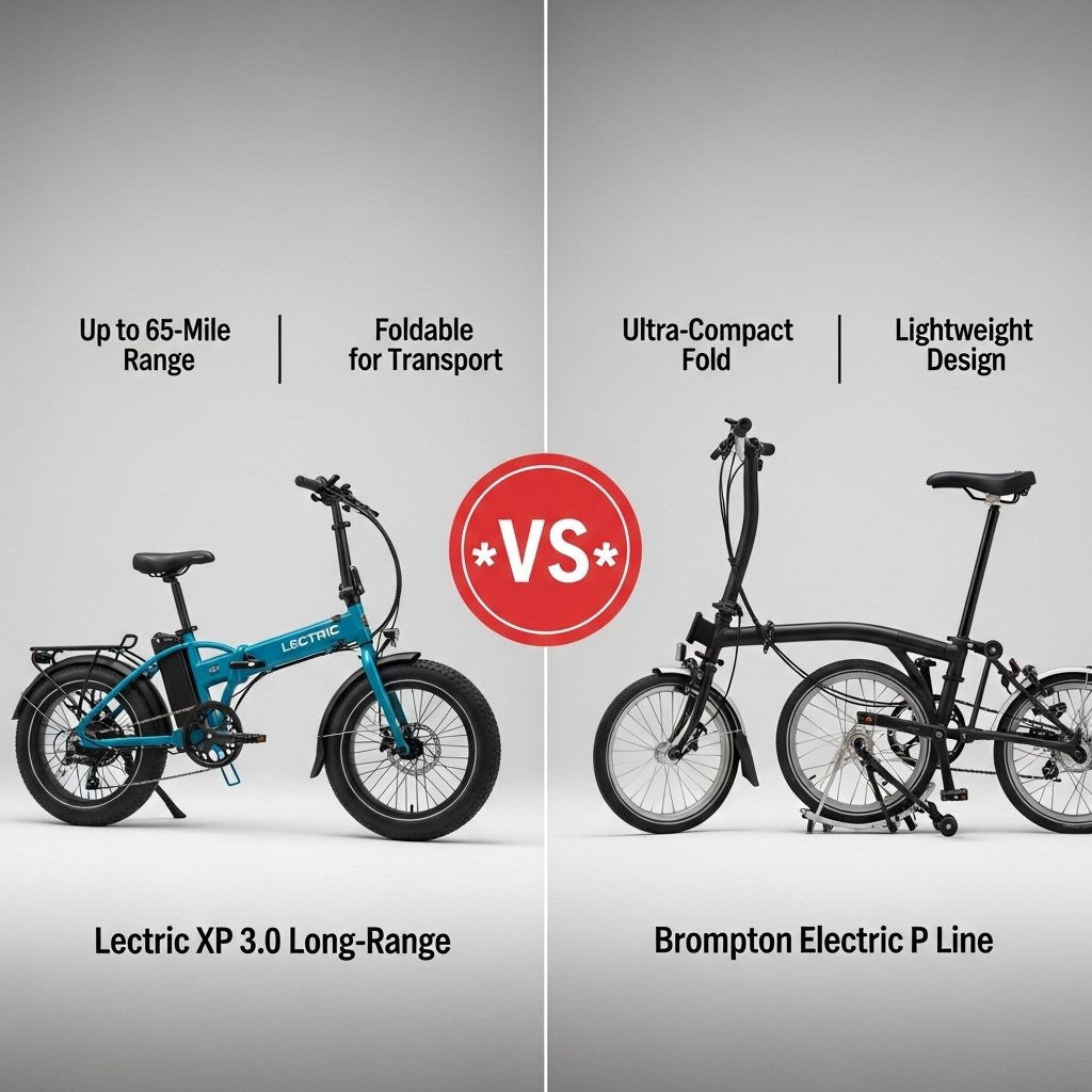 Comparison of BicyclesLectric XP 3.0 Long-Range vs. Brompton Electric P Line