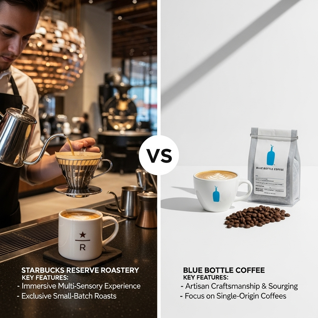 Comparison of CafésStarbucks Reserve Roastery vs. Blue Bottle Coffee