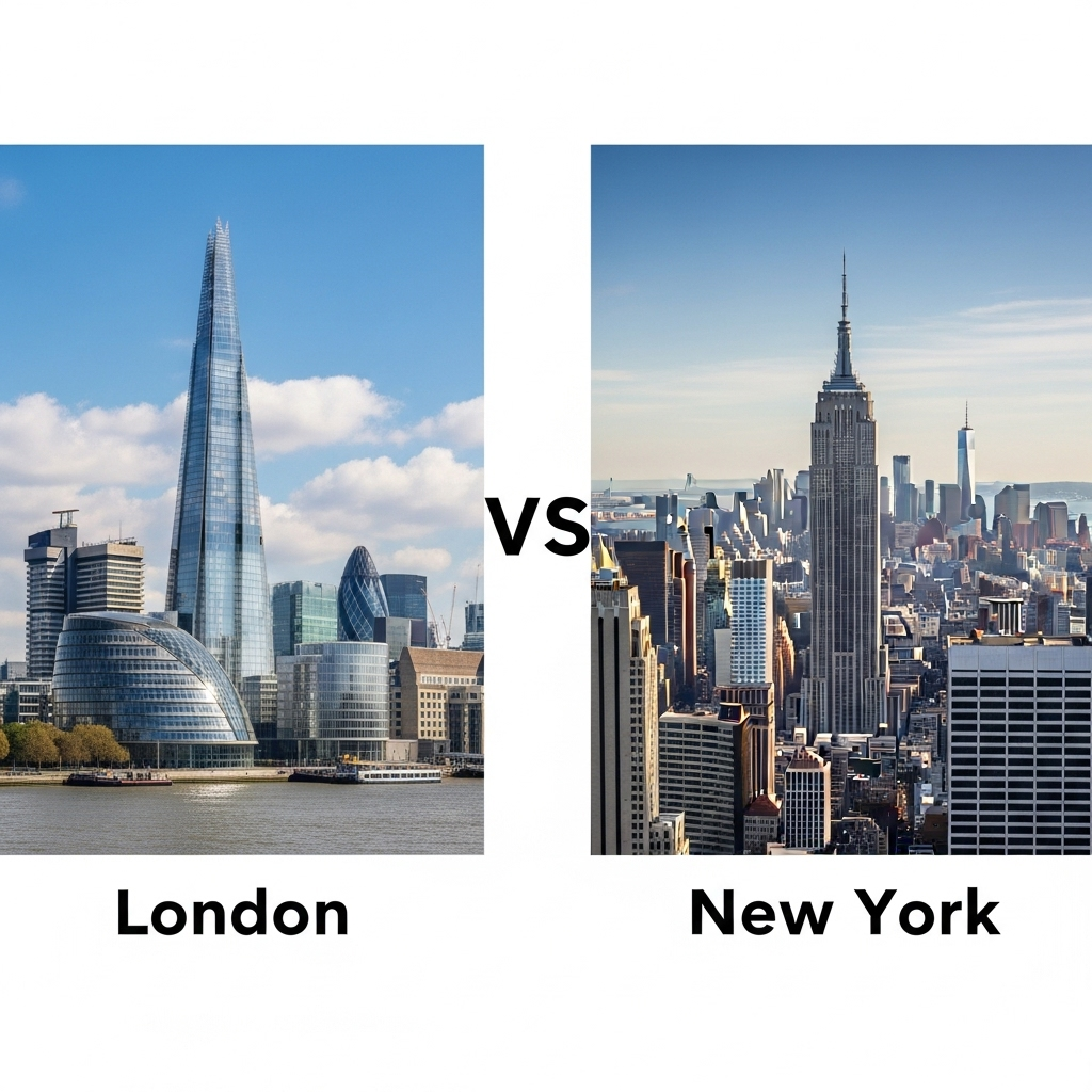 Comparison of CitiesLondon vs. New York