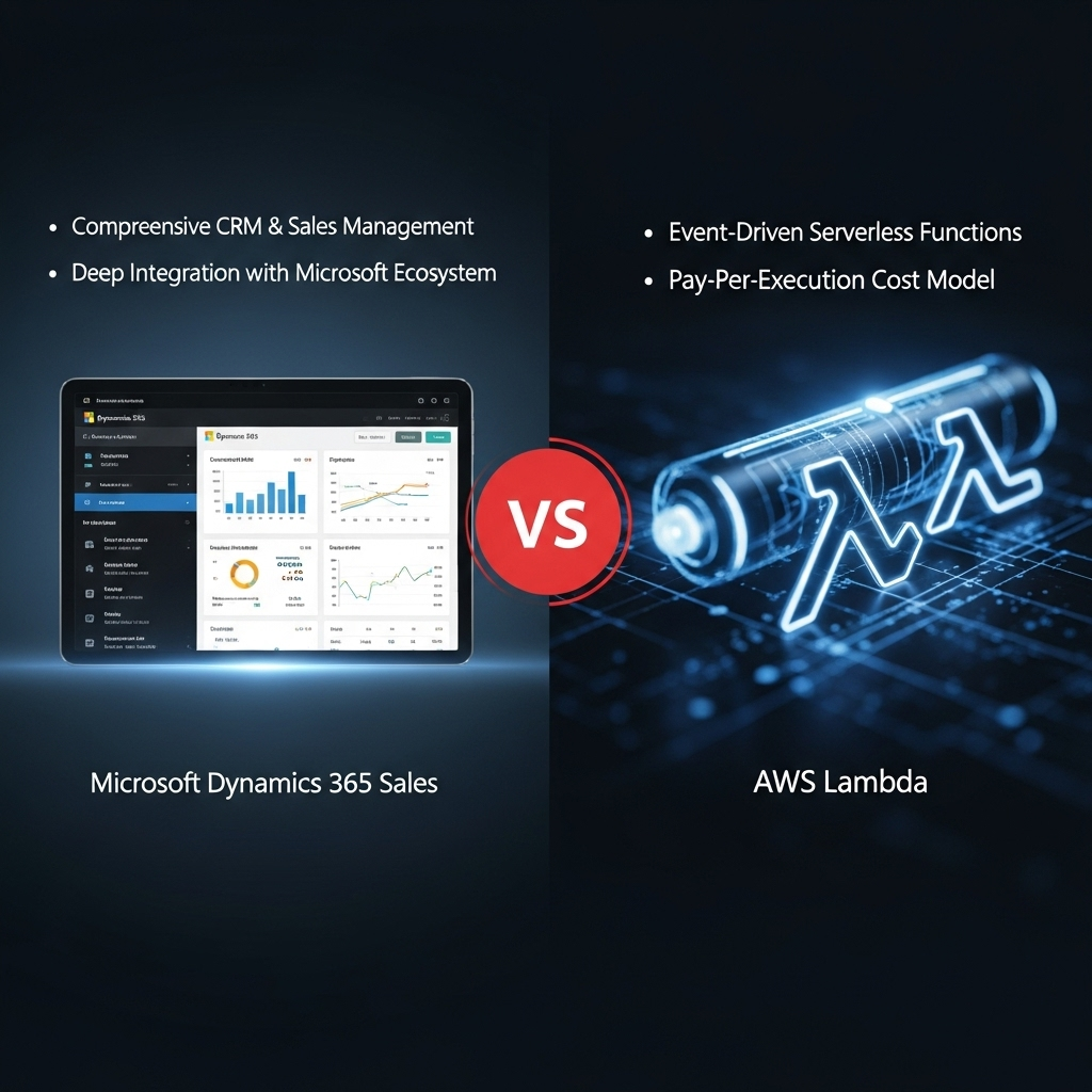 Comparison of Cloud servicesMicrosoft Dynamics 365 Sales vs. AWS Lambda