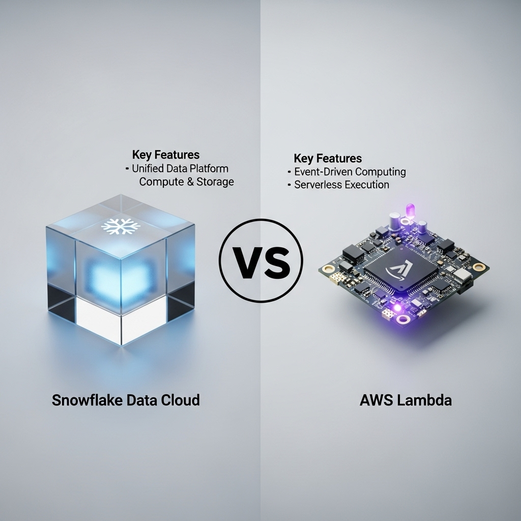 Comparison of Cloud servicesSnowflake Data Cloud vs. AWS Lambda
