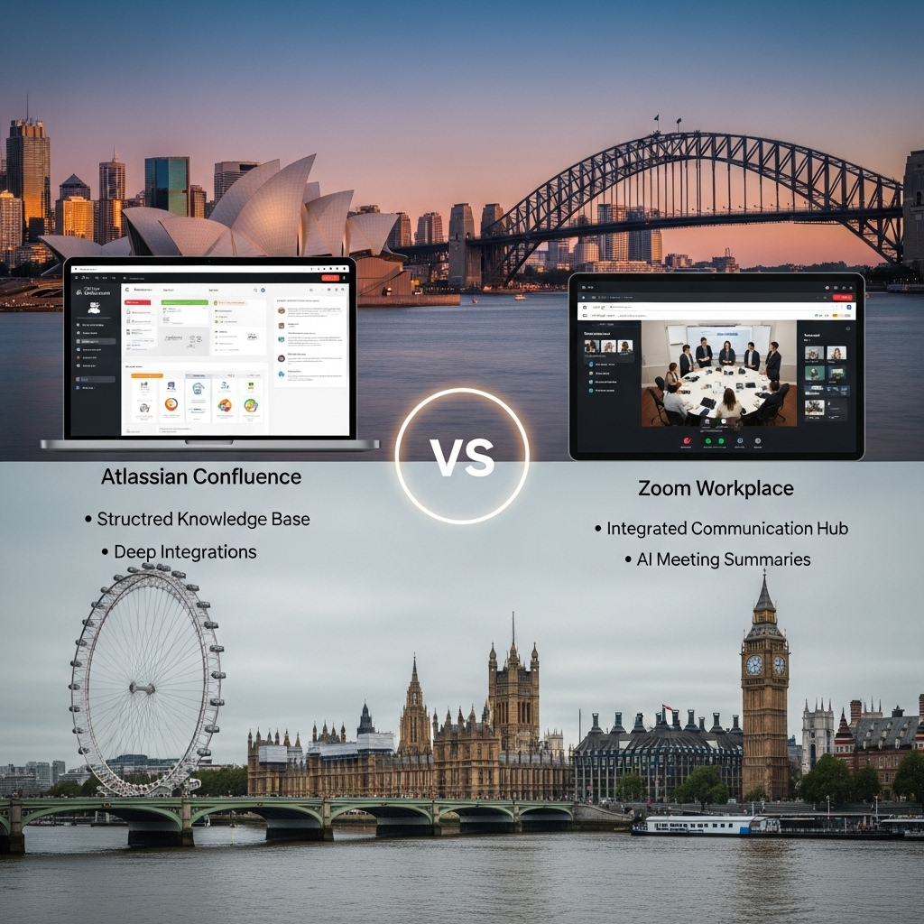 Comparison of Collaboration platformsAtlassian Confluence vs. Zoom Workplace