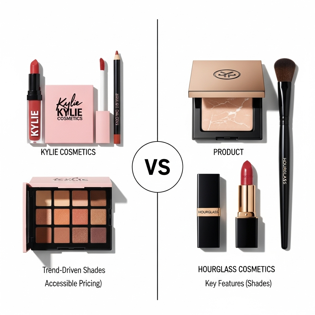 Comparison of Cosmetic brandsKylie Cosmetics vs. Hourglass Cosmetics