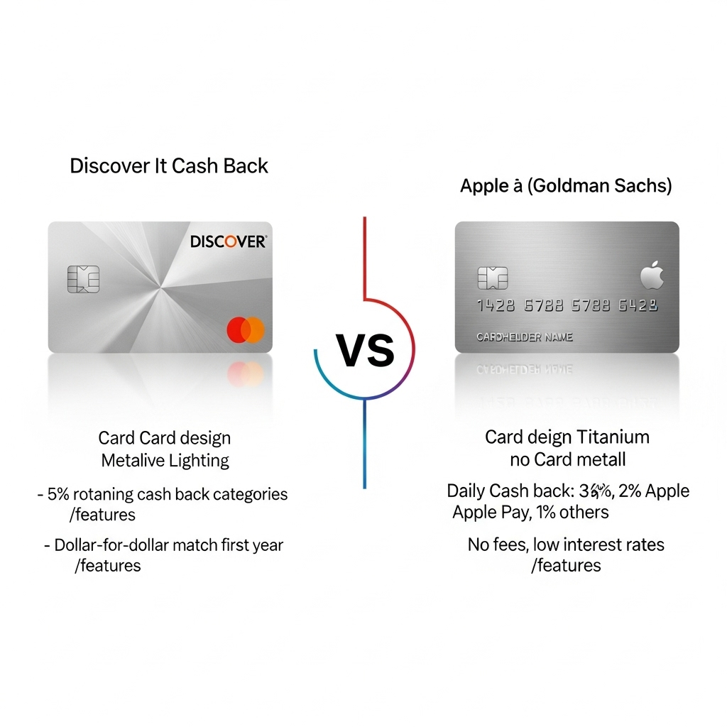 Comparison of Credit cardsDiscover it Cash Back vs. Apple Card (Goldman Sachs)