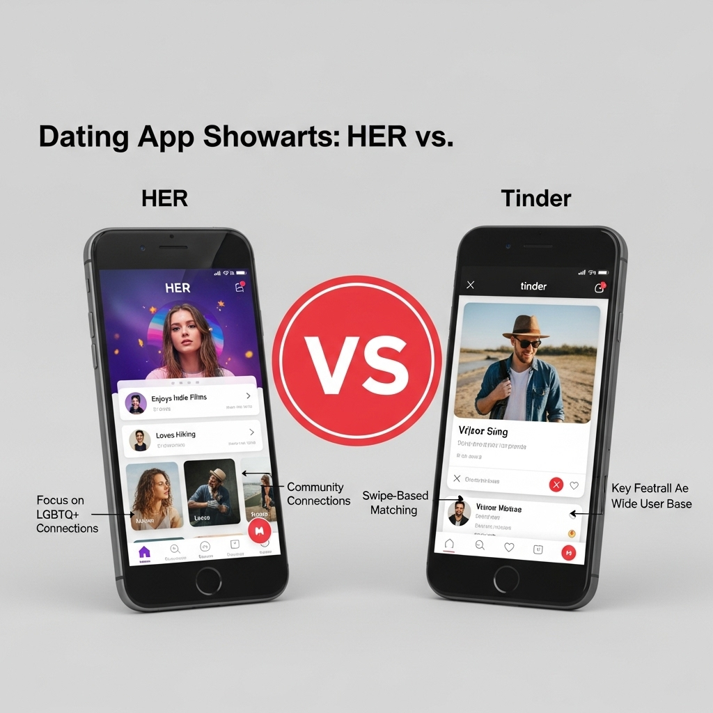 Comparison of Dating appsHER vs. Tinder