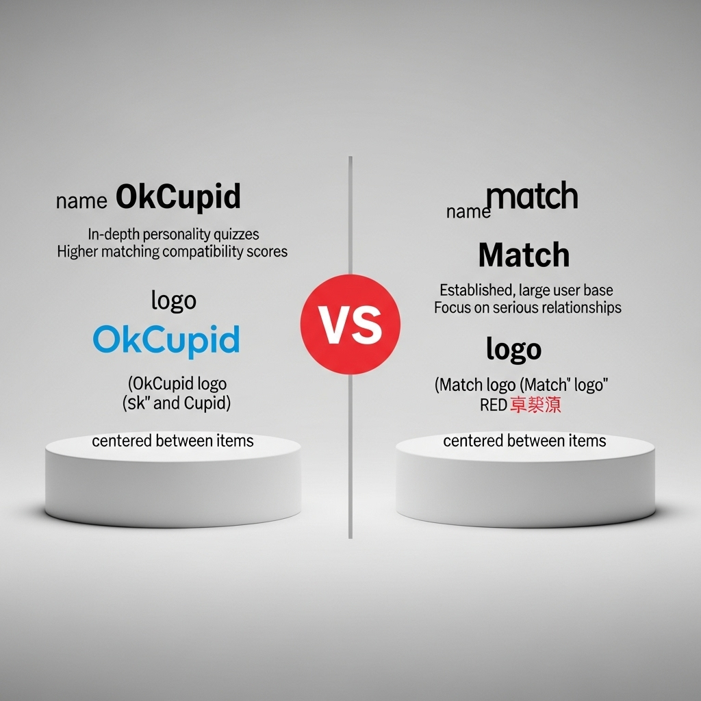 Comparison of Dating appsOkCupid vs. Match