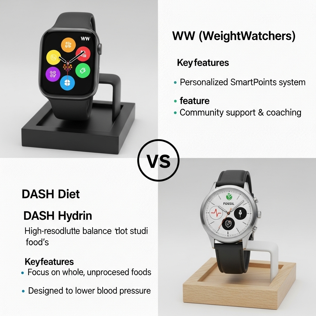 Comparison of Diets & eating plansWW (WeightWatchers) vs. DASH Diet