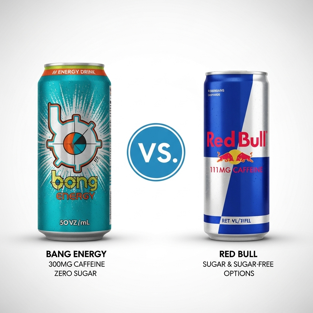 Comparison of Energy drinksBang Energy vs. Red Bull