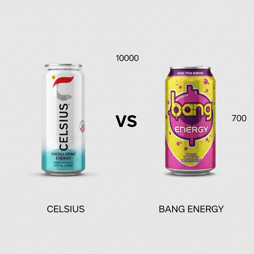 Comparison of Energy drinksCelsius vs. Bang Energy
