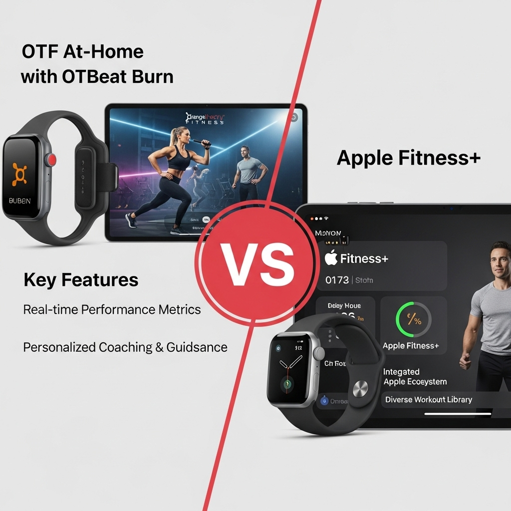 Comparison of Fitness programsOTF (OrangeTheory Fitness) at-home with OTbeat Burn vs. Apple Fitness+