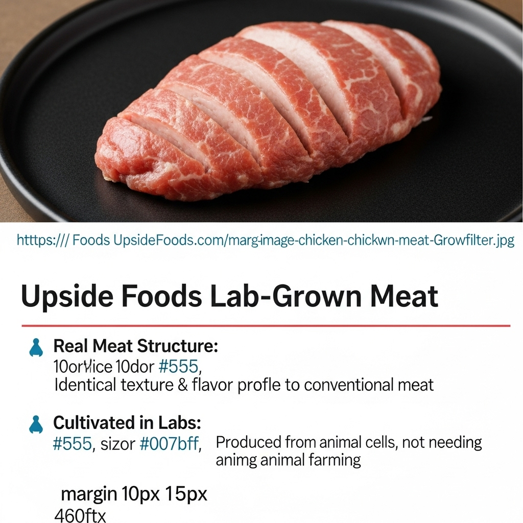 Comparison of Food marketsLab-Grown Meat (Upside Foods) vs. Perfect Day Animal-Free Dairy