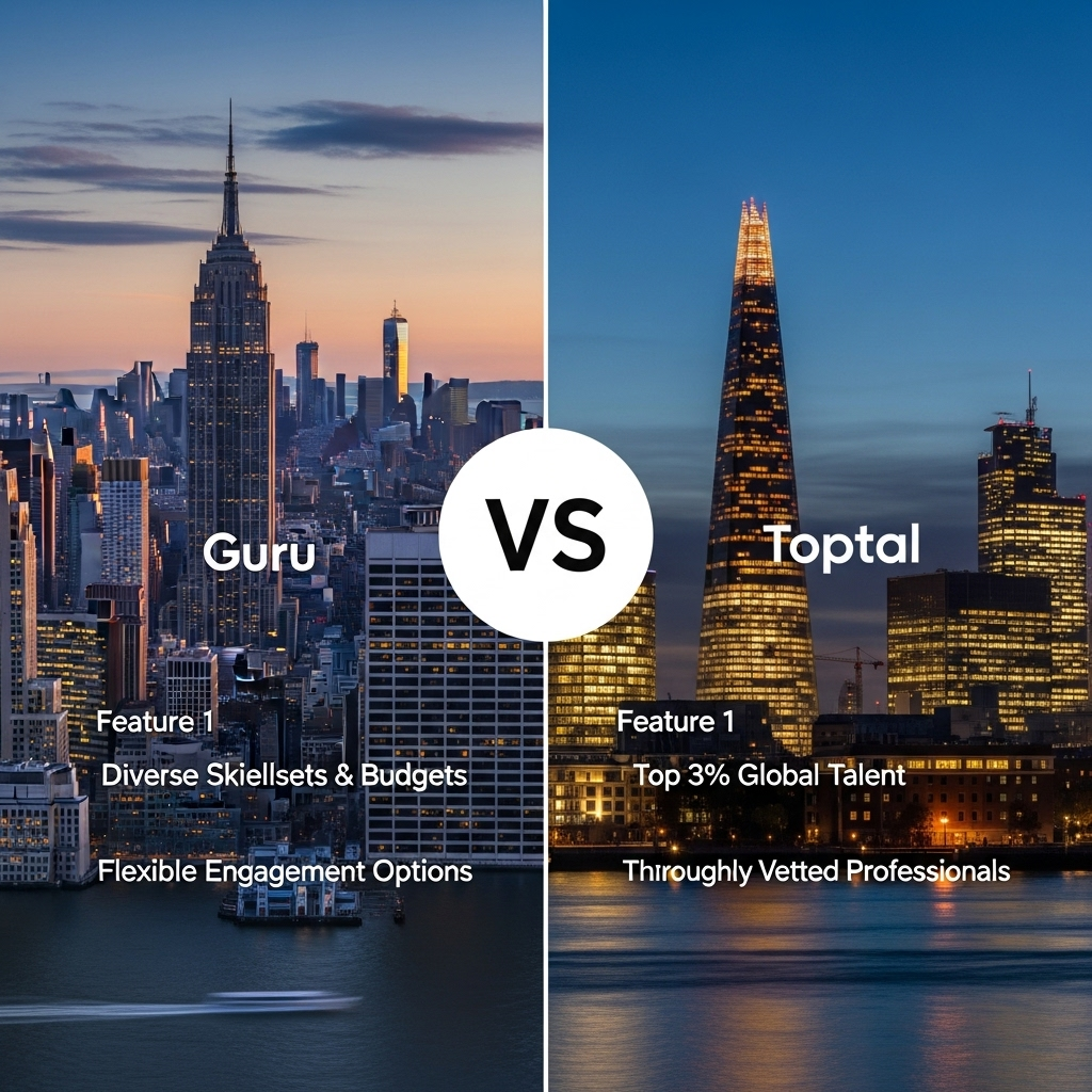 Comparison of Freelance marketplacesGuru vs. Toptal