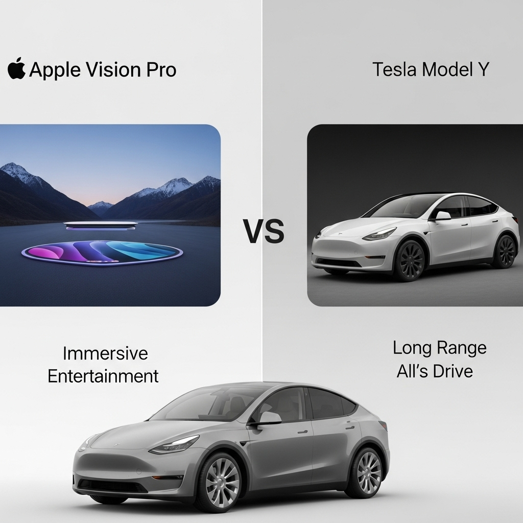 Comparison of GenerationsApple Vision Pro vs. Tesla Model Y