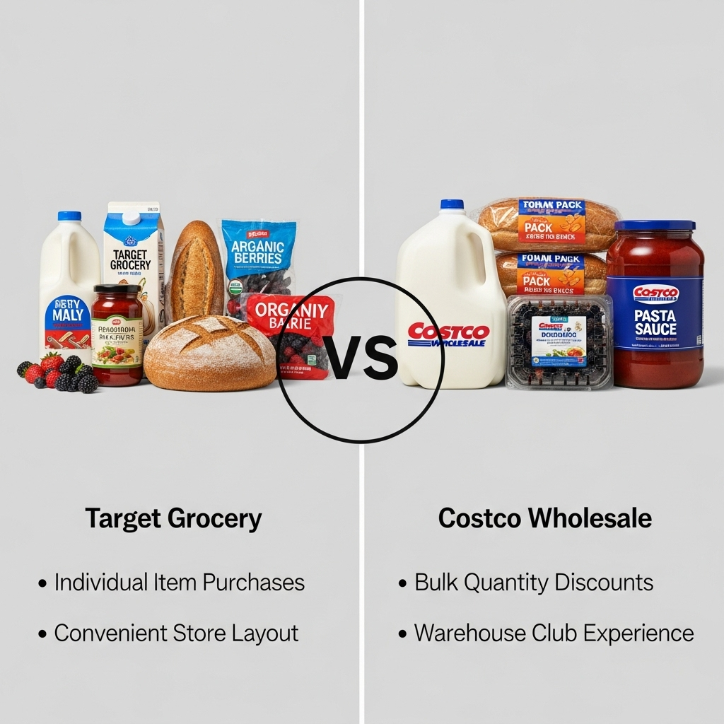 Comparison of Grocery storesTarget Grocery vs. Costco Wholesale