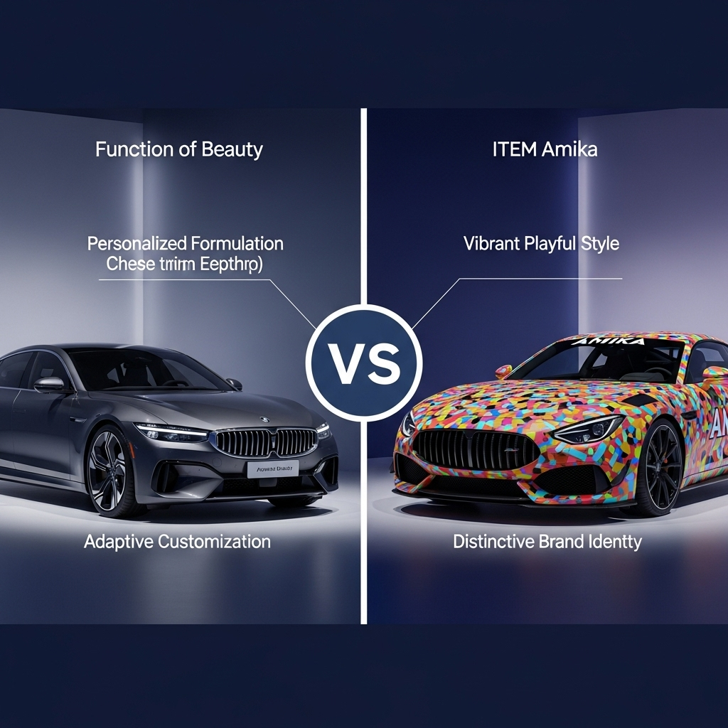 Comparison of Hair care brandsFunction of Beauty vs. Amika