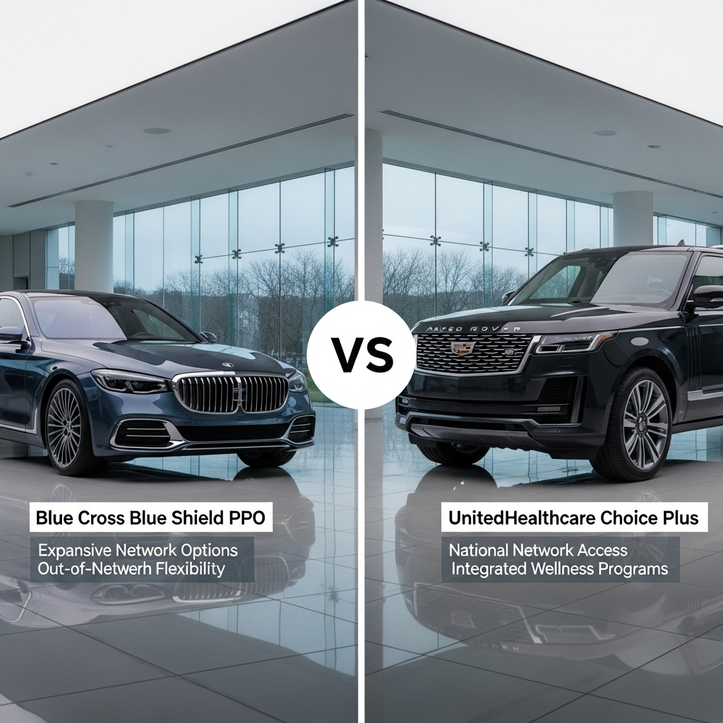 Comparison of Health insurance plansBlue Cross Blue Shield PPO vs. UnitedHealthcare Choice Plus