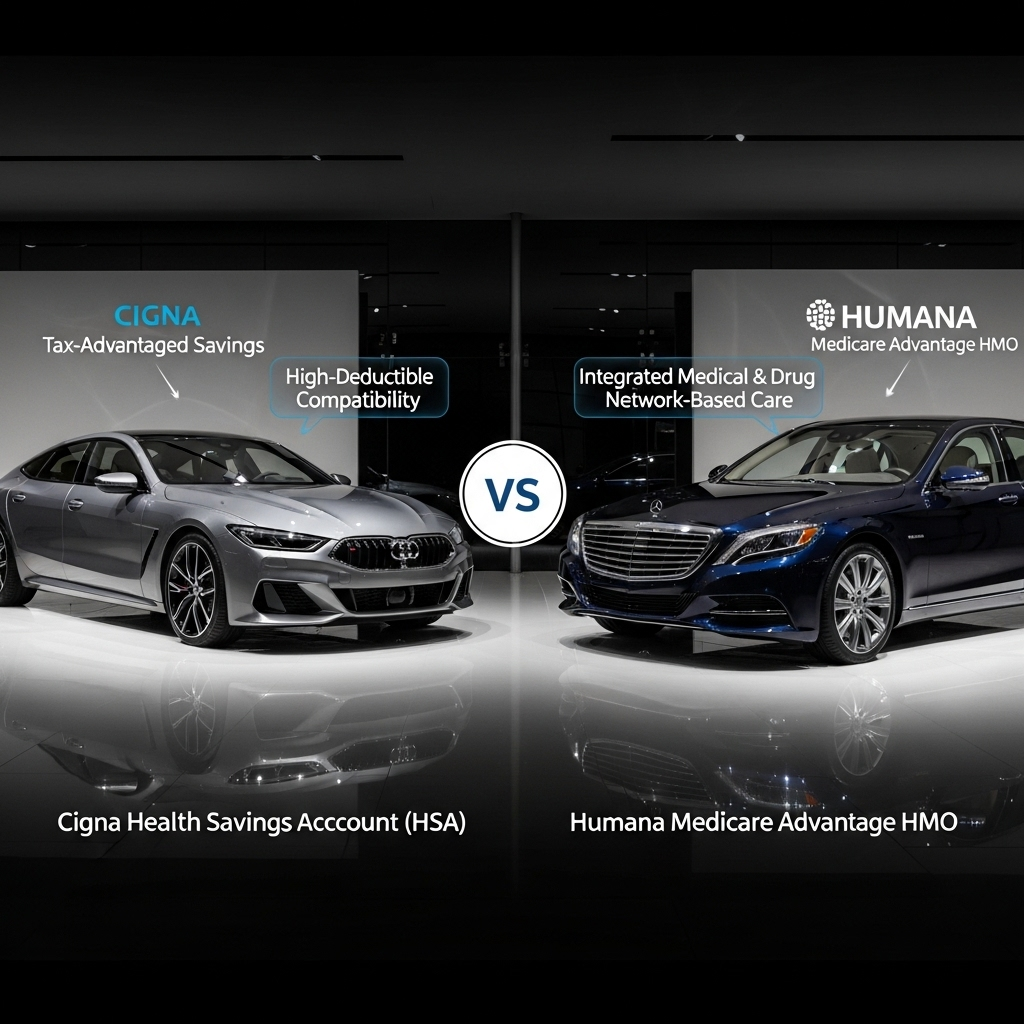 Comparison of Health insurance plansCigna Health Savings Account (HSA) vs. Humana Medicare Advantage HMO