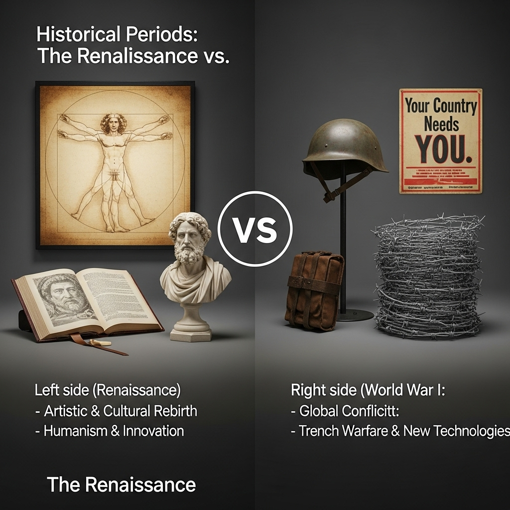Comparison of Historical periodsThe Renaissance vs. World War I