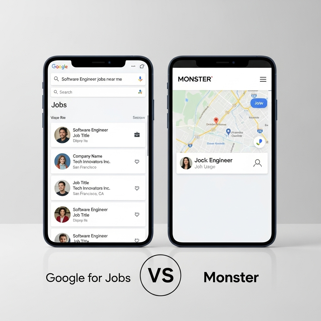 Comparison of Job search platformsGoogle for Jobs vs. Monster