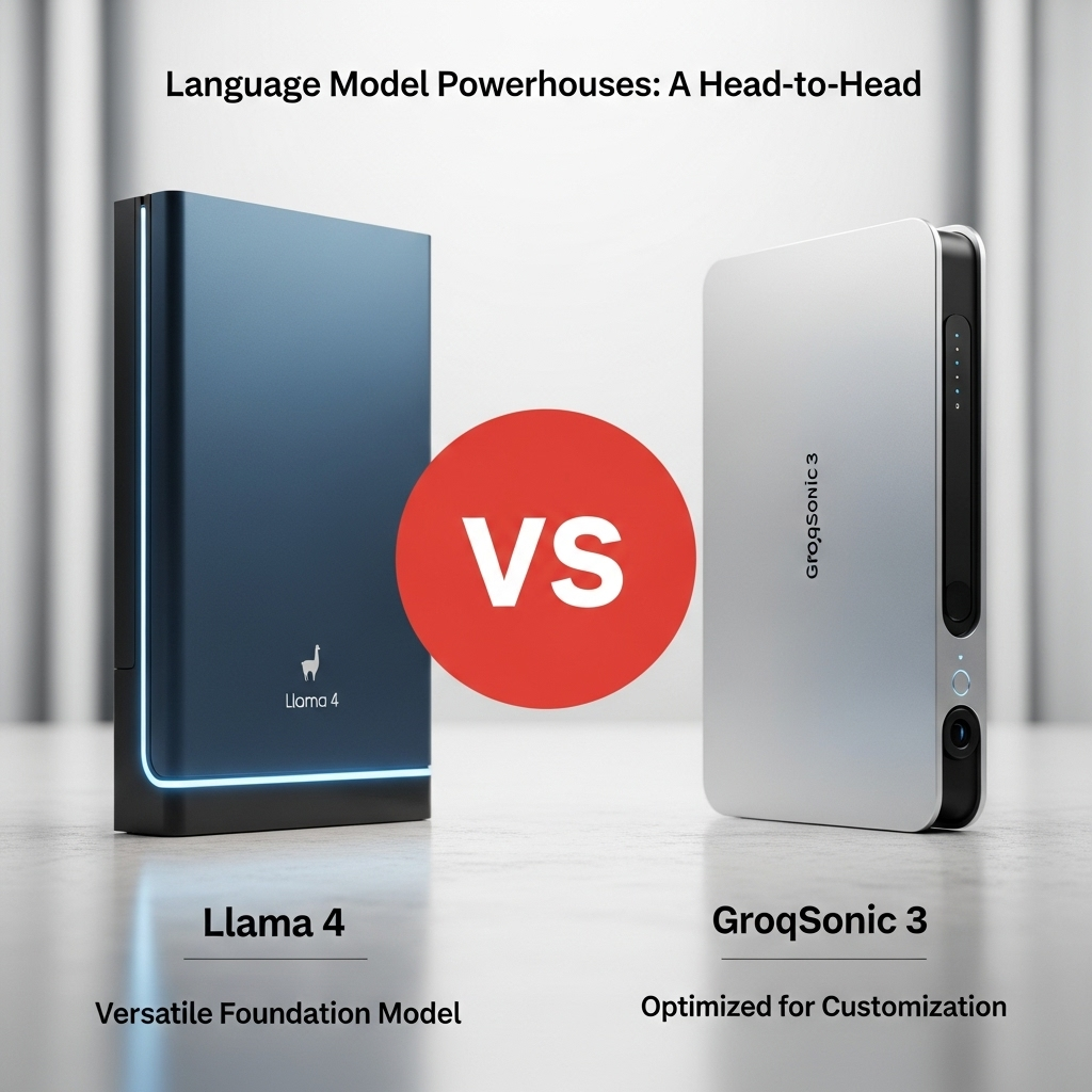 Comparison of Language modelsLlama 4 vs. GroqSonic 3