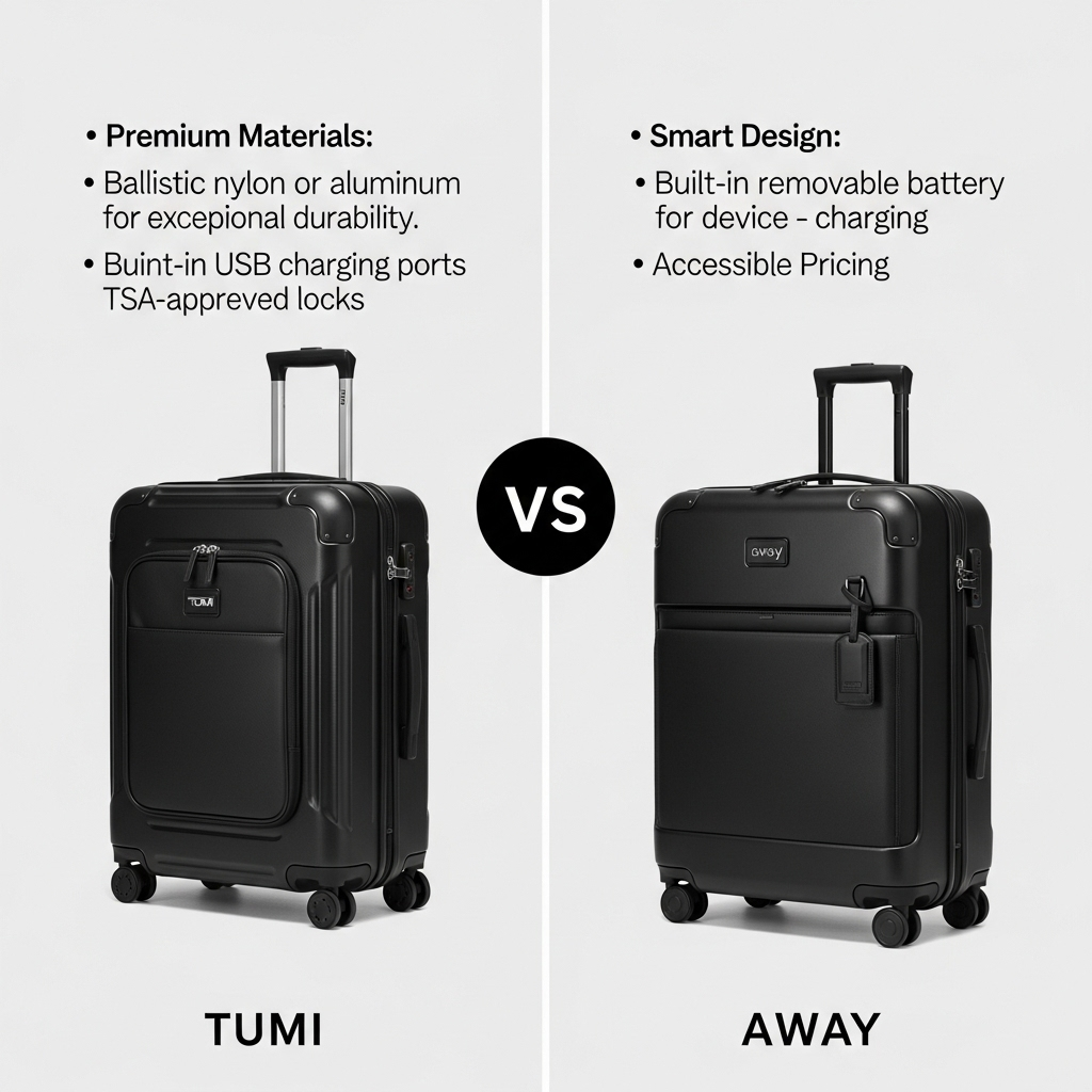 Comparison of Luggage brandsTumi vs. Away