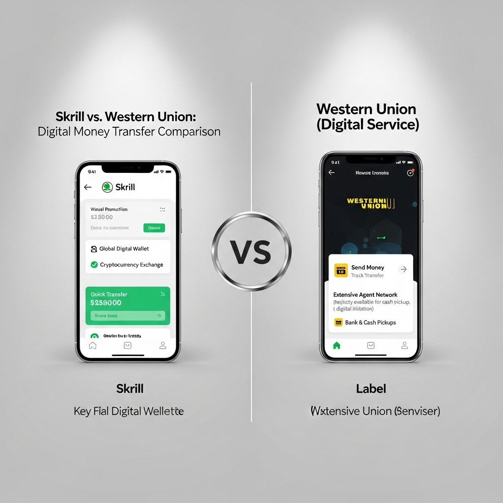 Comparison of Money transfer servicesSkrill vs. Western Union (Digital Service)