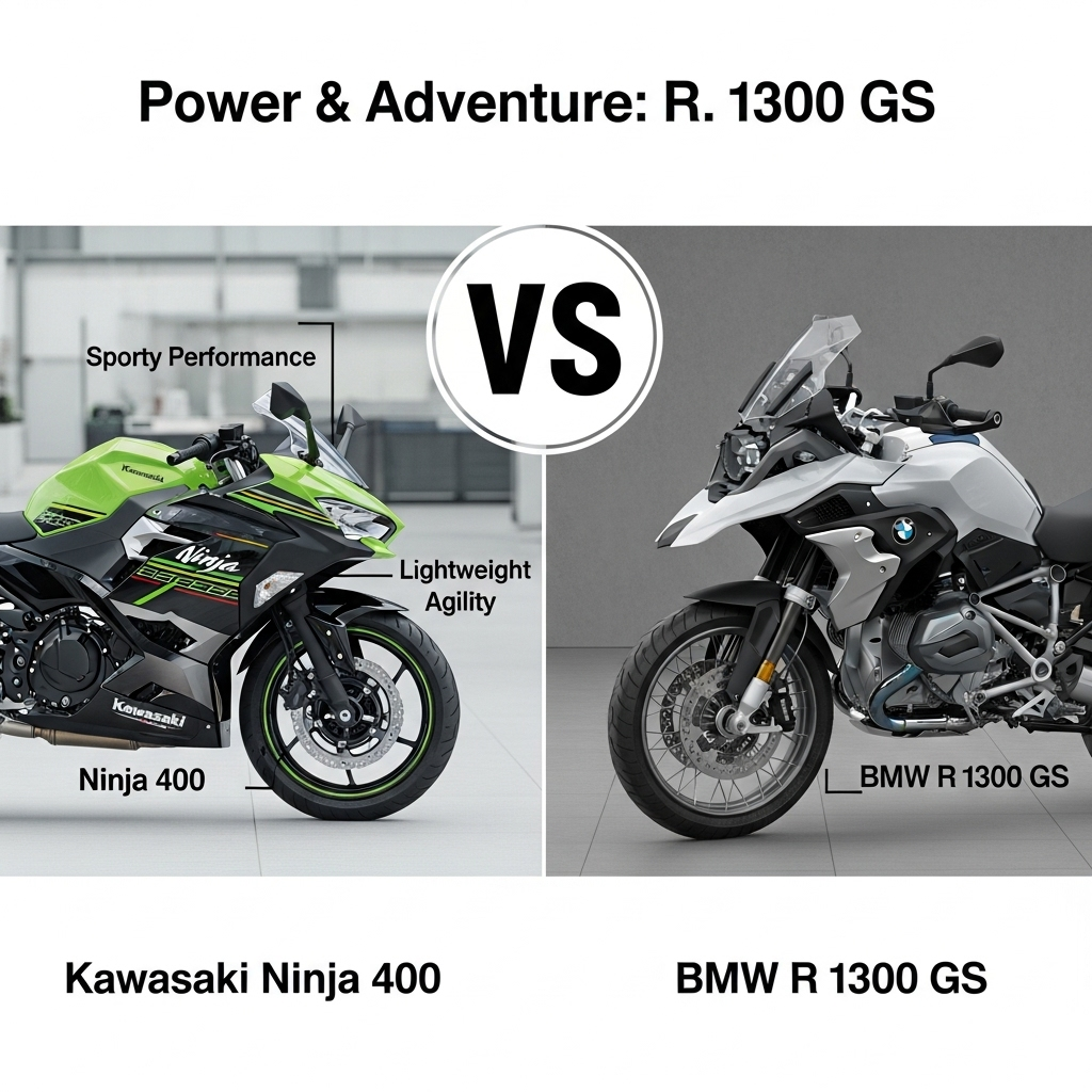 Comparison of MotorcyclesKawasaki Ninja 400 vs. BMW R 1300 GS