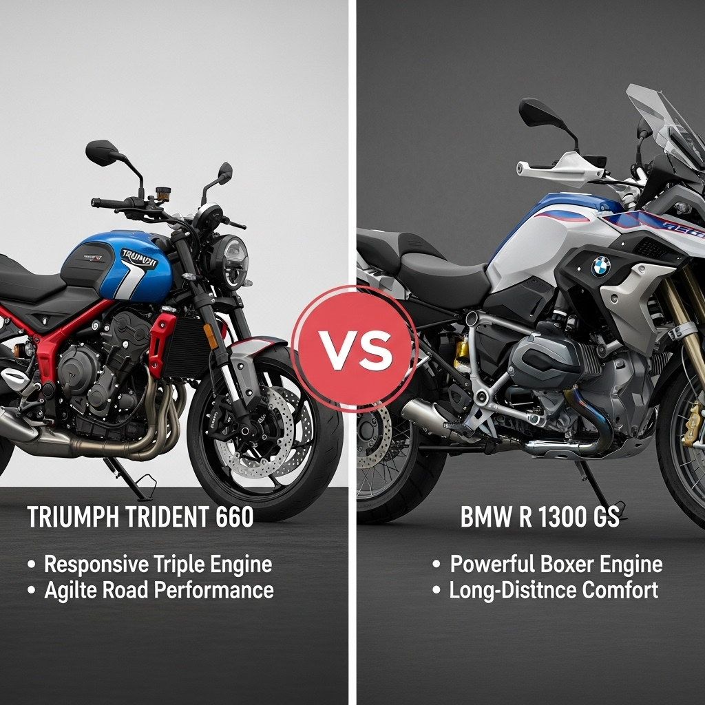 Comparison of MotorcyclesTriumph Trident 660 vs. BMW R 1300 GS