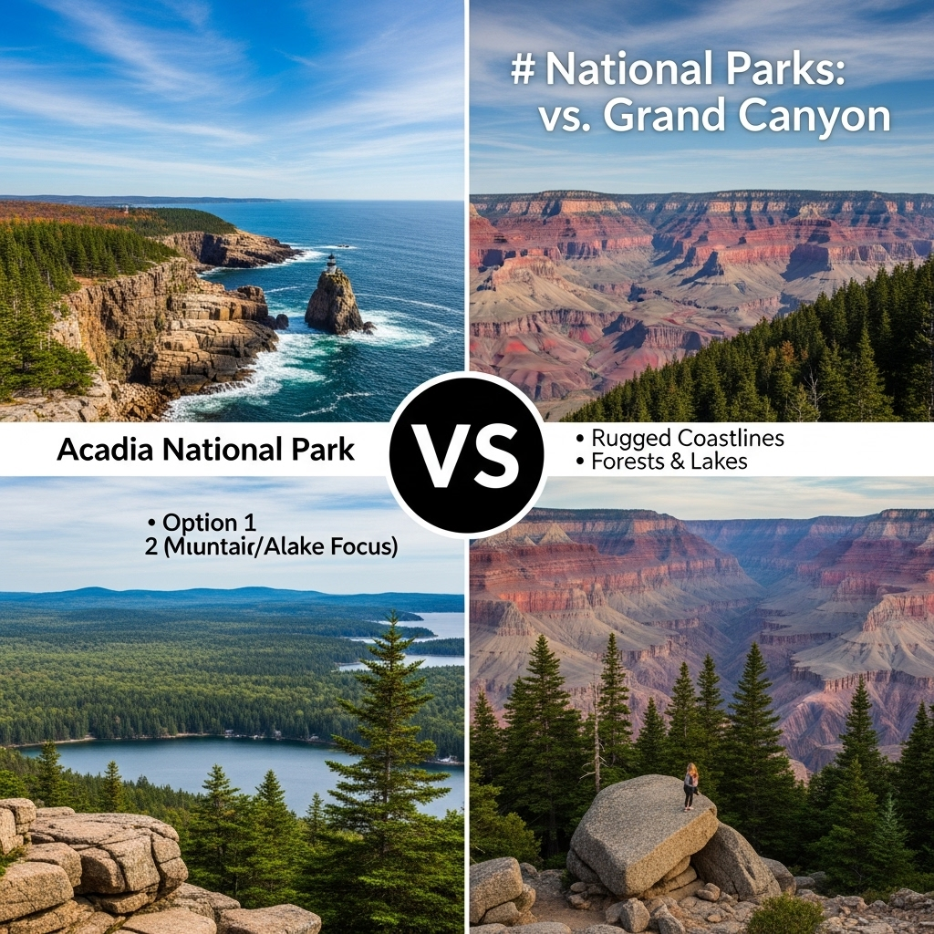 Comparison of National parksAcadia National Park vs. Grand Canyon National Park
