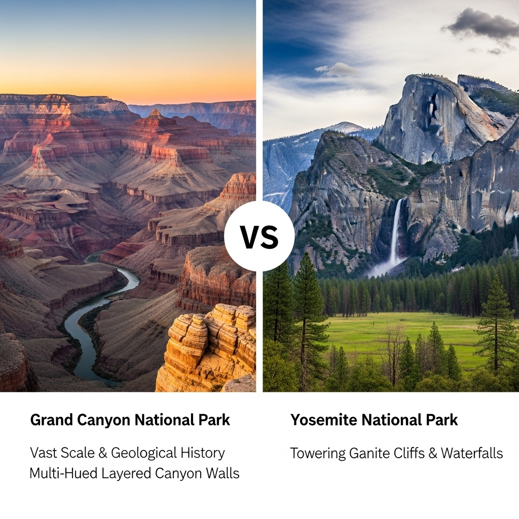 Comparison of National parksGrand Canyon National Park vs. Yosemite National Park