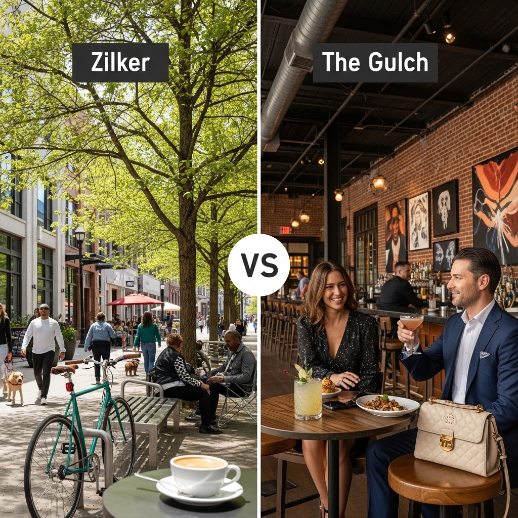 Comparison of NeighborhoodsAustin's Zilker vs. Nashville's The Gulch