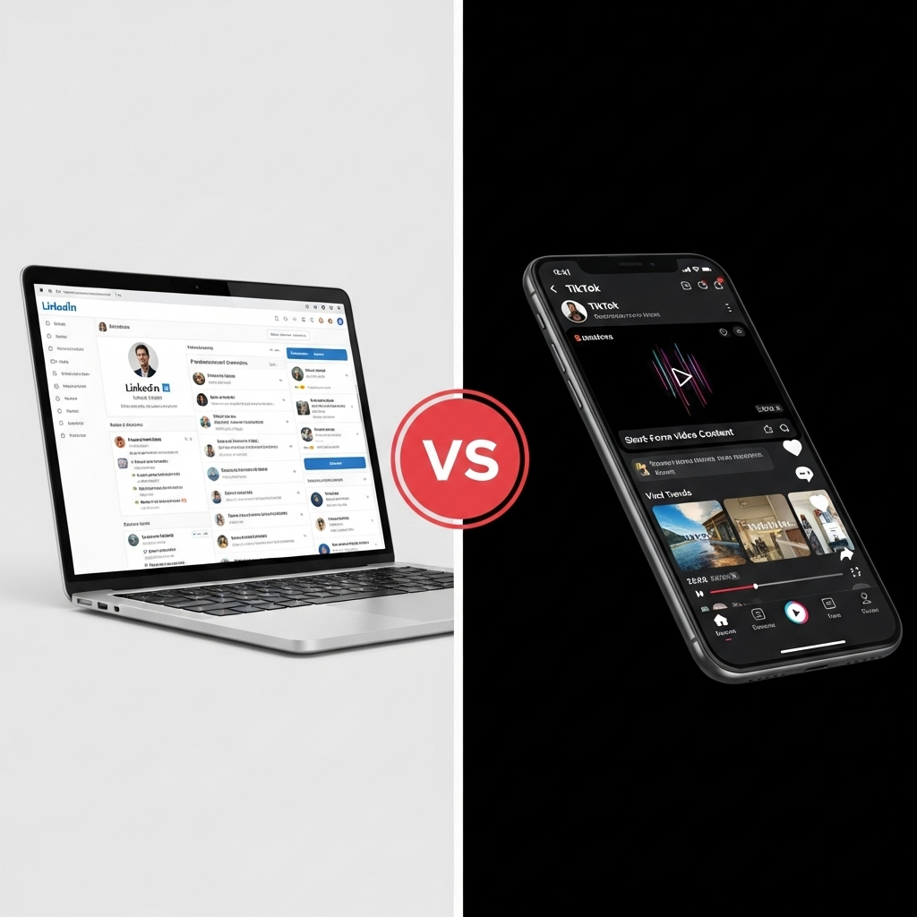 Comparison of Networking platformsLinkedIn vs. TikTok