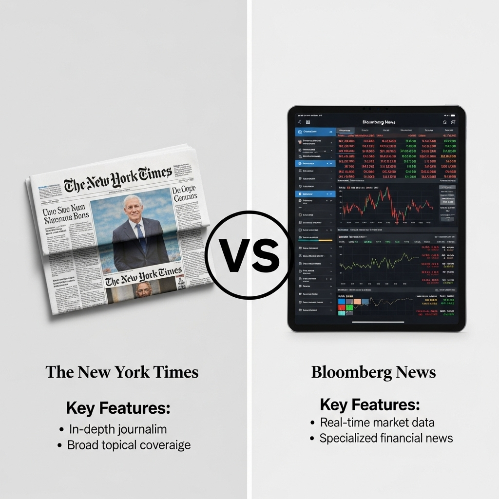 Comparison of NewspapersThe New York Times vs. Bloomberg News