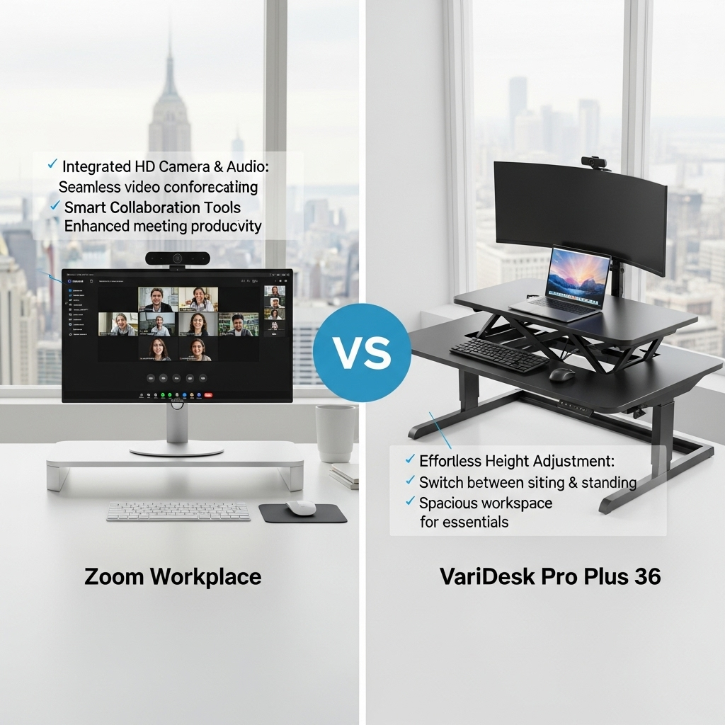 Comparison of Office electronicsZoom Workplace vs. standing desk VariDesk Pro Plus 36
