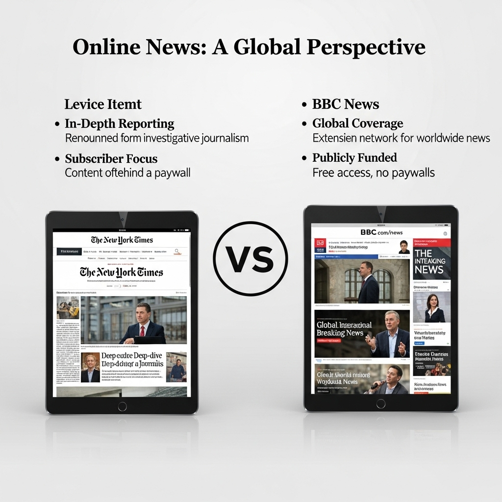 Comparison of Online publicationsThe New York Times vs. BBC News