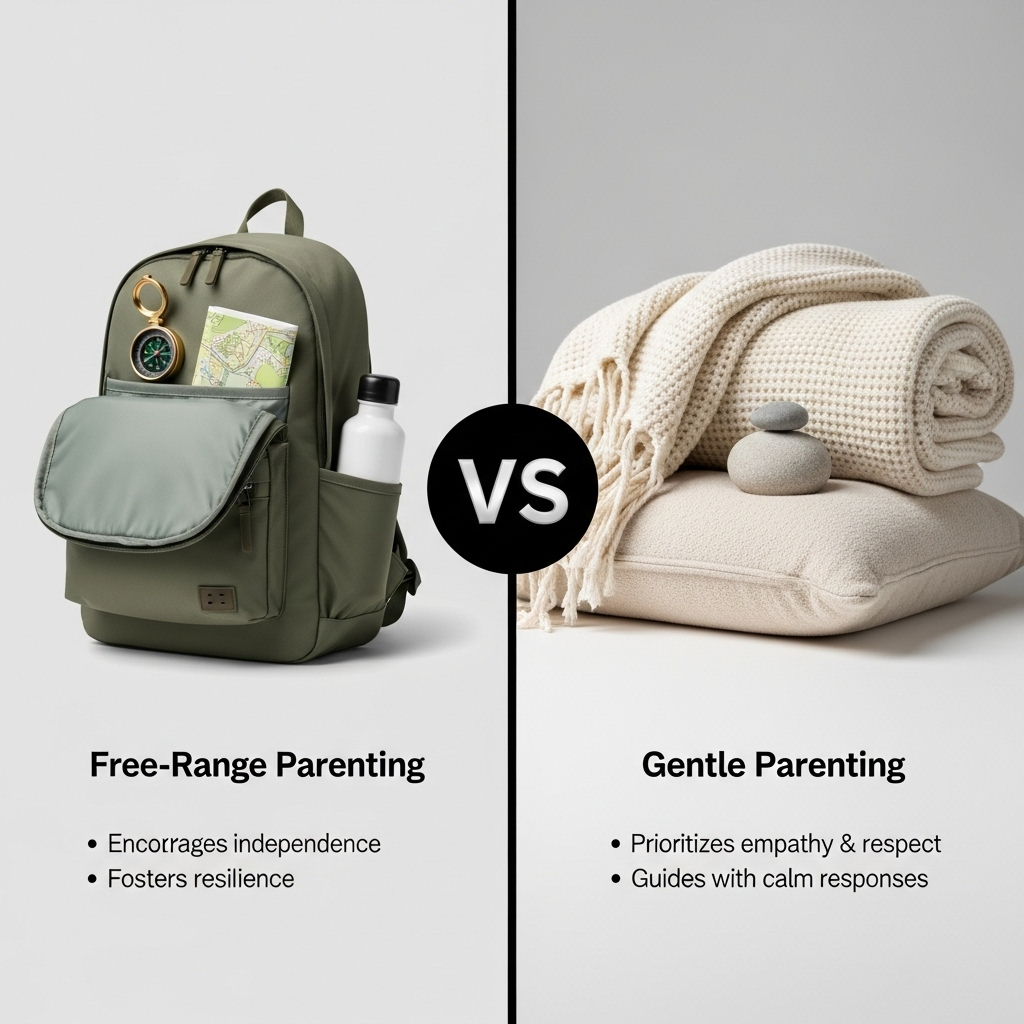 Comparison of Parenting stylesFree-Range Parenting vs. Gentle Parenting