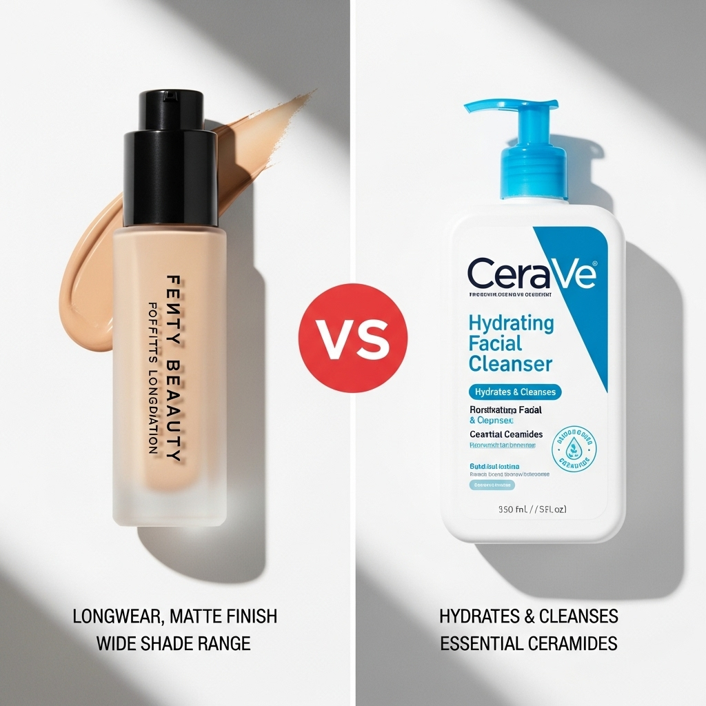 Comparison of Personal care productsFenty Beauty Pro Filt'r Soft Matte Longwear Foundation vs. CeraVe Hydrating Facial Cleanser