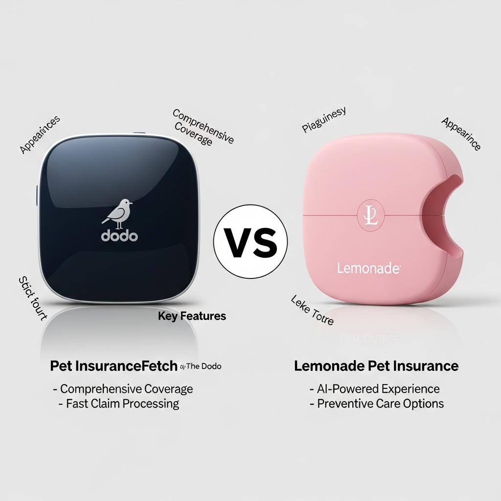 Comparison of Pet insuranceFetch by The Dodo vs. Lemonade Pet Insurance