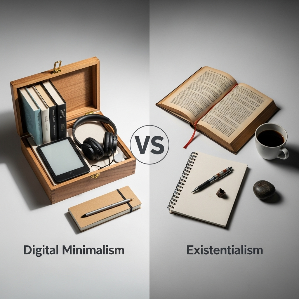 Comparison of PhilosophiesDigital Minimalism vs. Existentialism