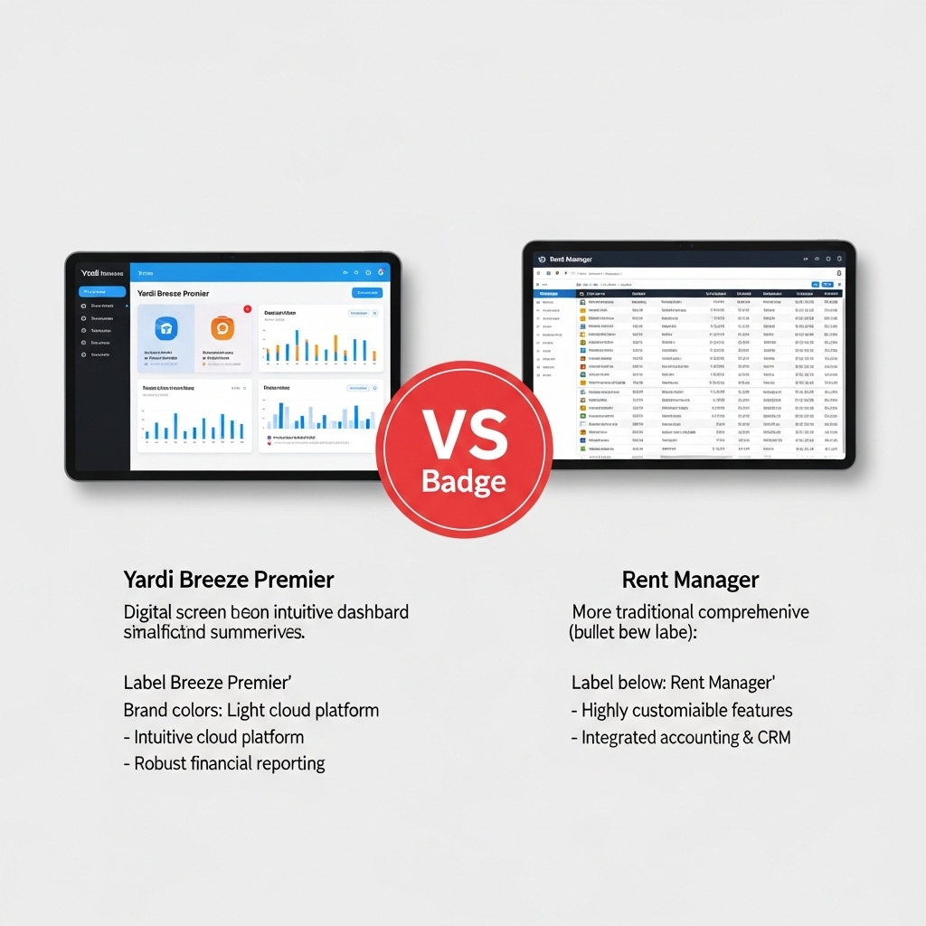 Comparison of Property management companiesYardi Breeze Premier vs. Rent Manager