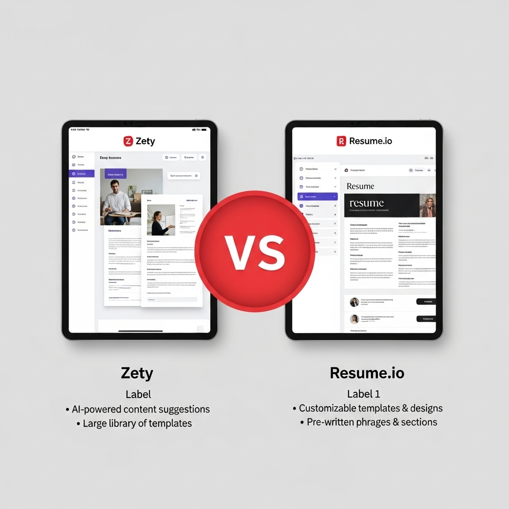 Comparison of Resume servicesZety vs. Resume.io