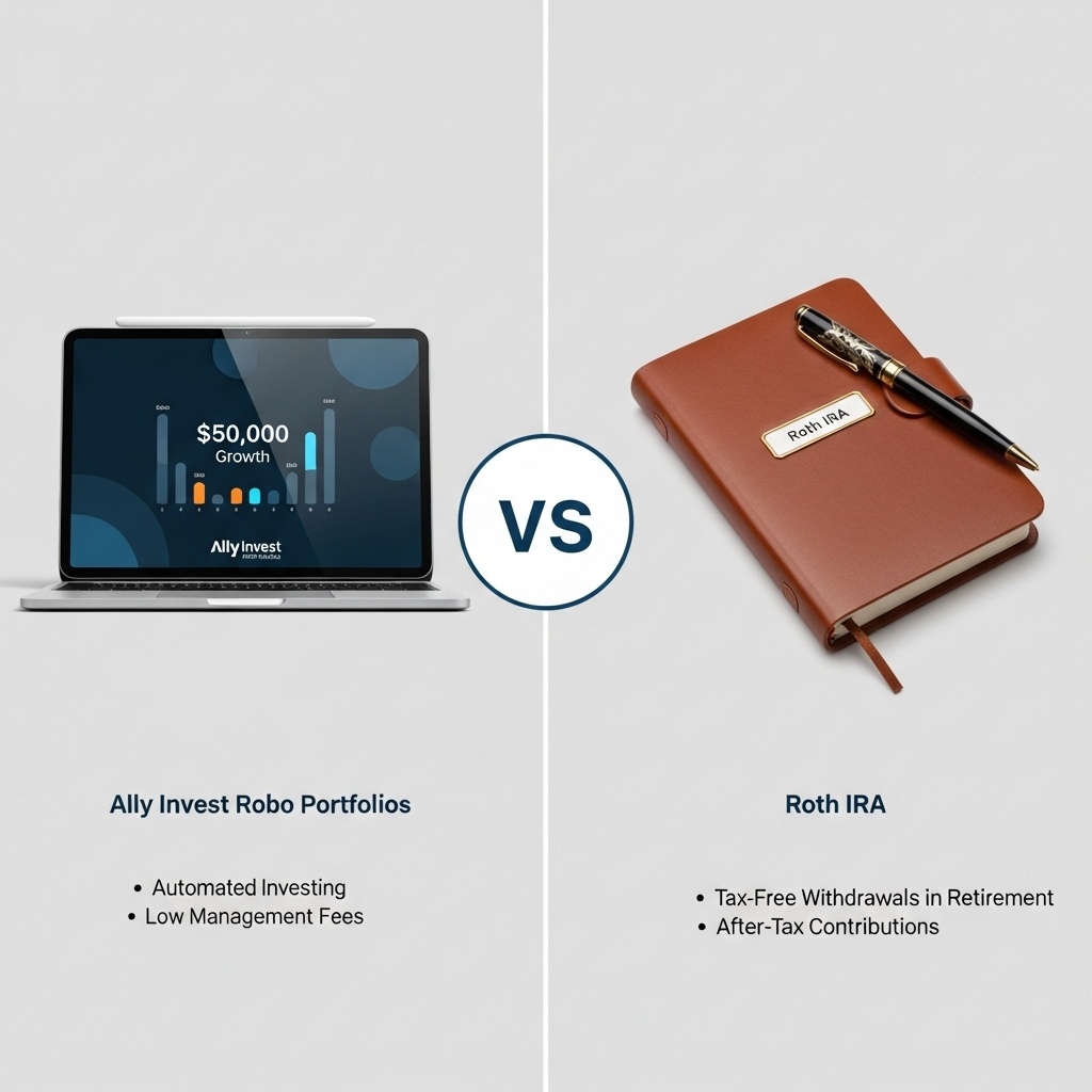 Comparison of Retirement plansAlly Invest Robo Portfolios vs. Roth IRA