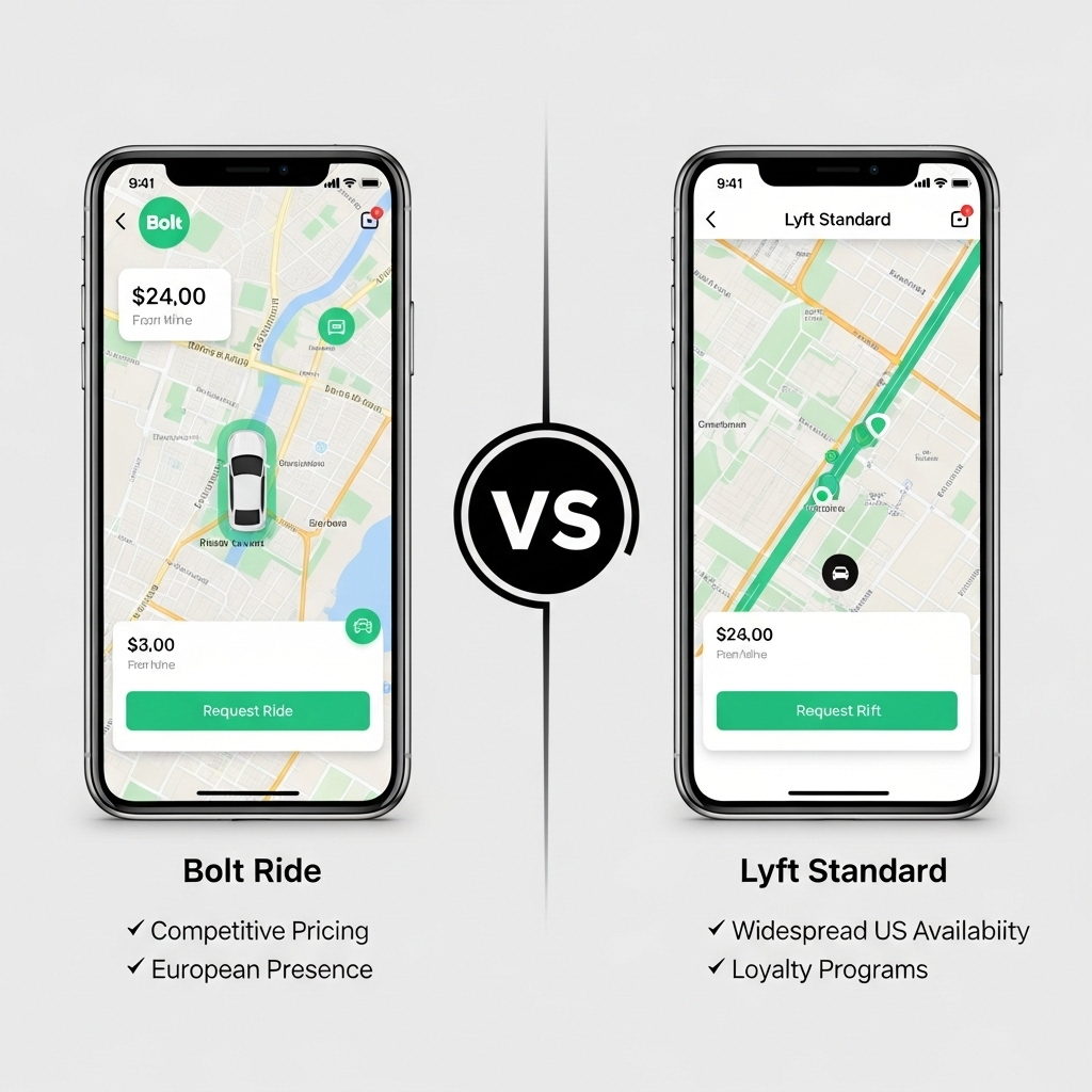 Comparison of Ride-sharing servicesBolt Ride vs. Lyft Standard